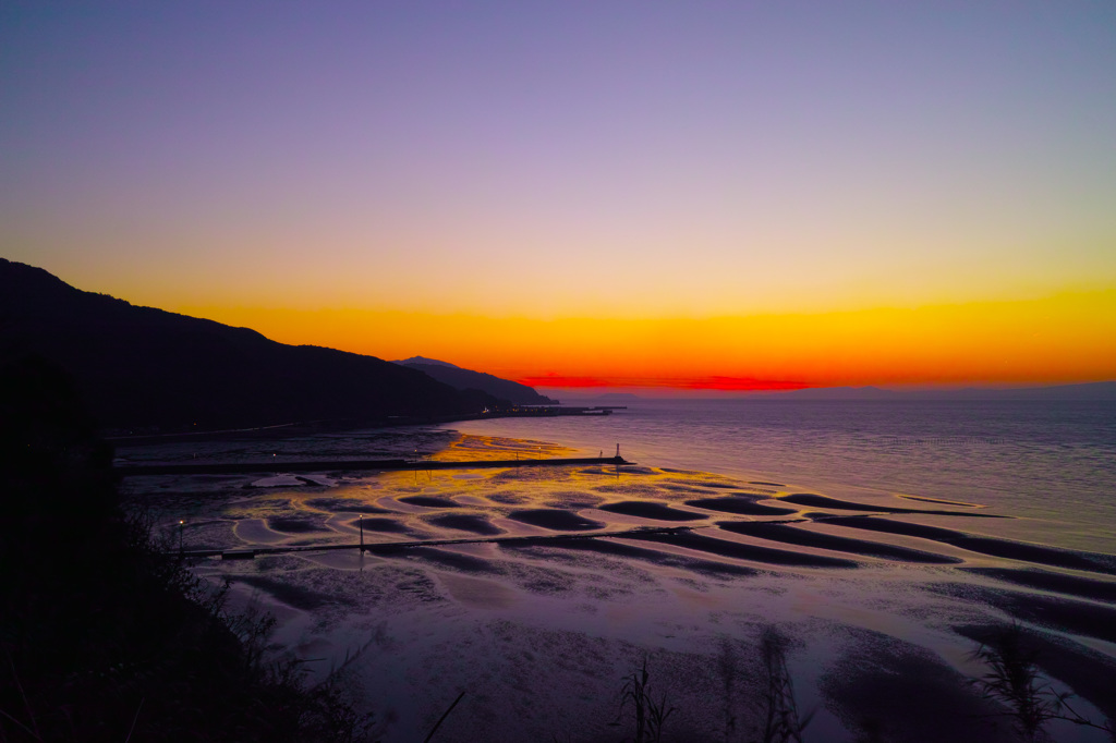 御輿来海岸の夕暮れ6  DP1