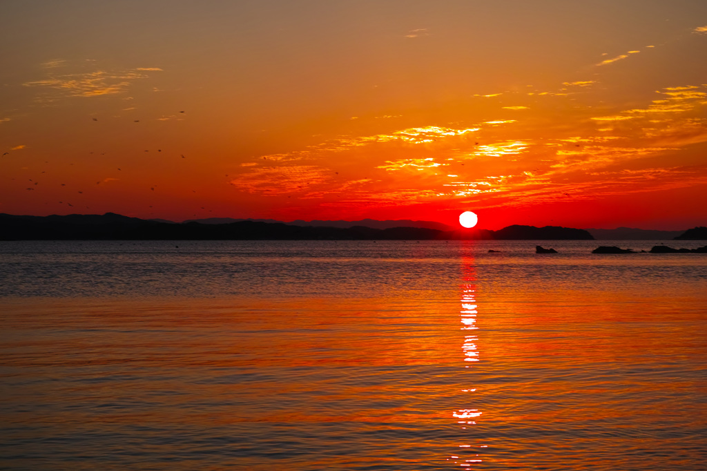 松島の夕日１