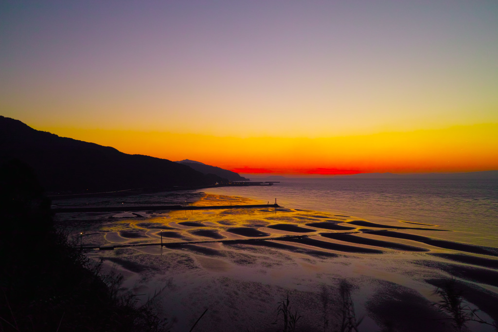 御輿来海岸の夕暮れ5  DP1