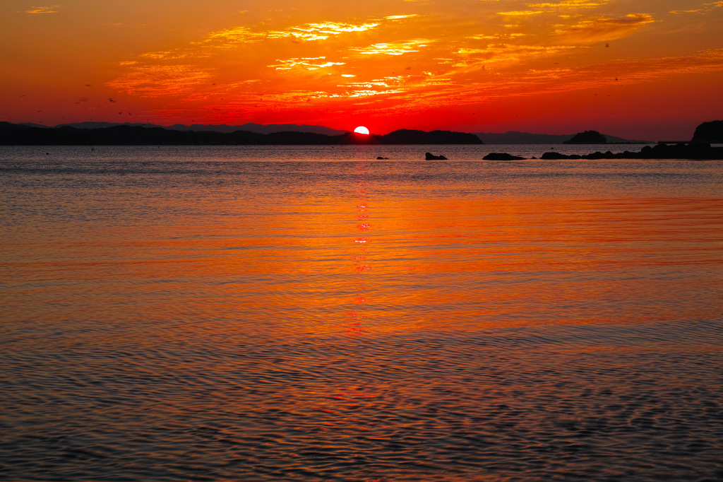 松島の夕日３