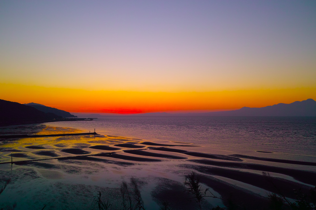 御輿来海岸の夕暮れ4  DP1