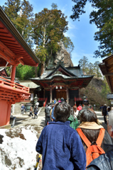 榛名神社の拝殿前
