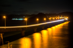 角島大橋　夜景
