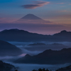 夜明けと富士