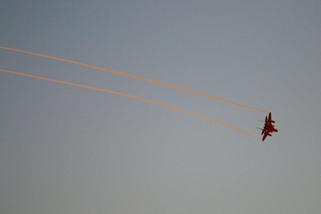 夕暮れのF-15