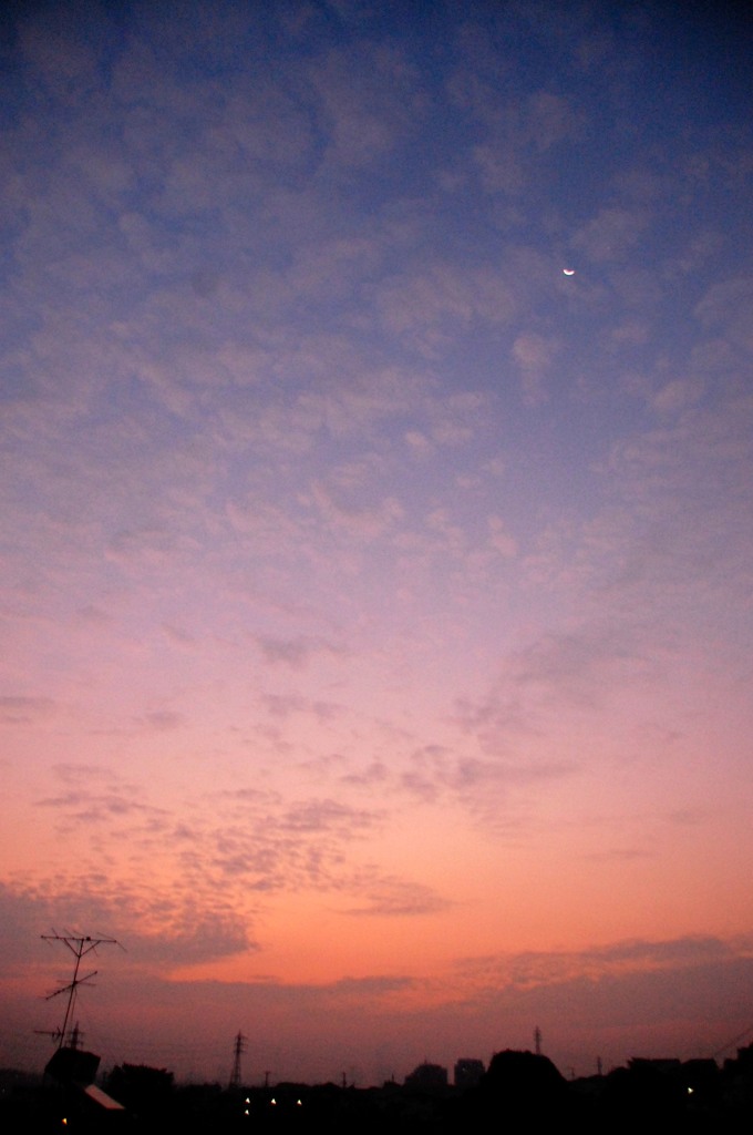夜と朝の間。