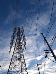 仕事終りに見上げた空