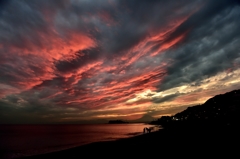 稲村ケ崎の夕焼け