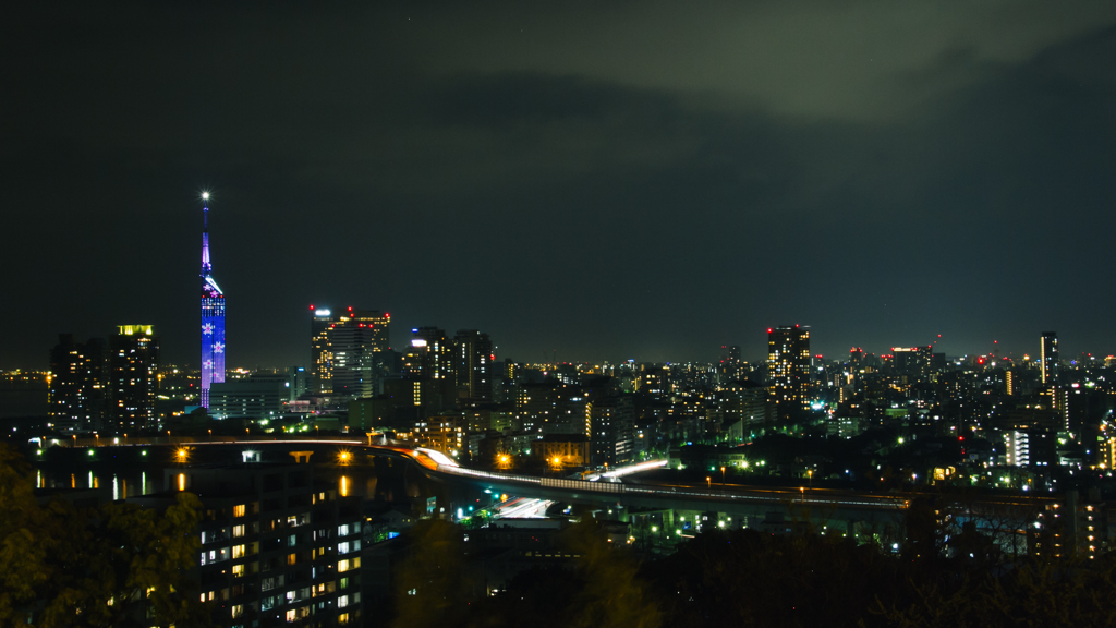 福岡市の夜景