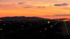 関空夕景