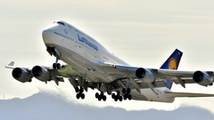 Lufthansa  take off