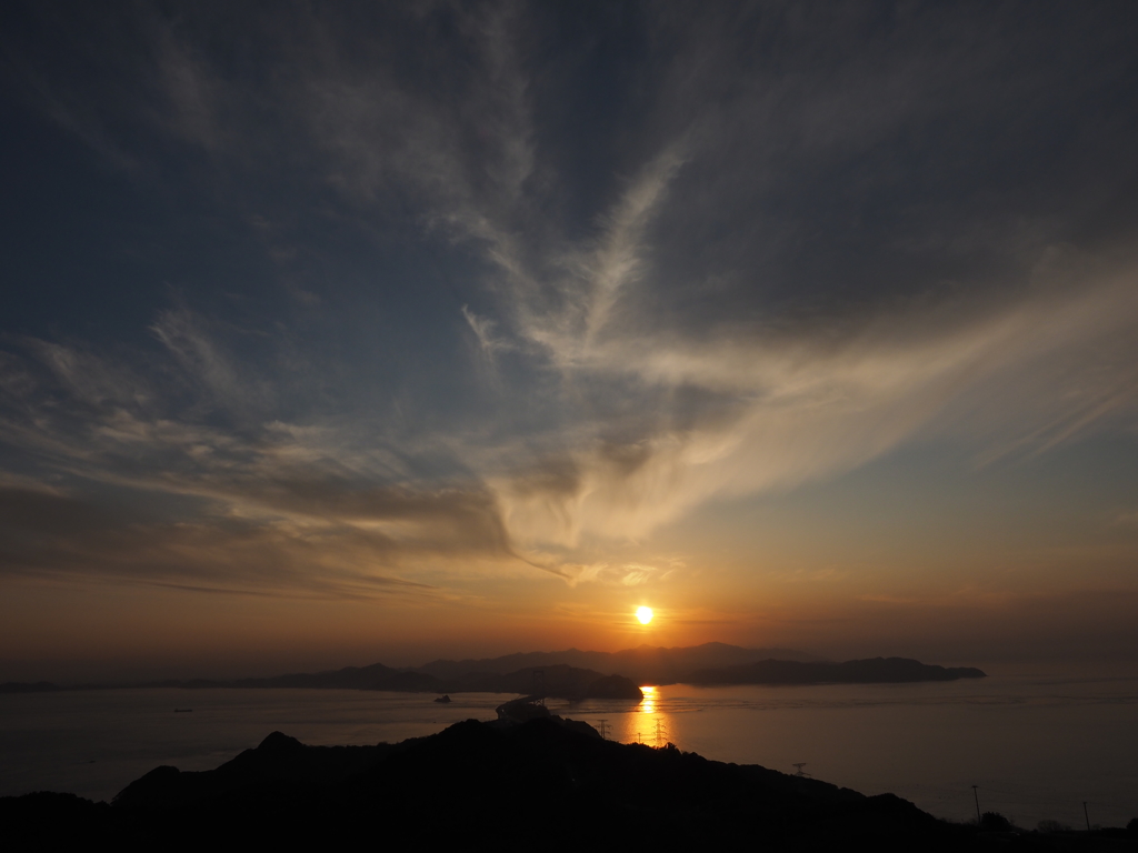 鳴門海峡の黄昏