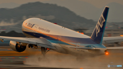雨上がり　夕暮れのＡＩＲＰＯＲＴ