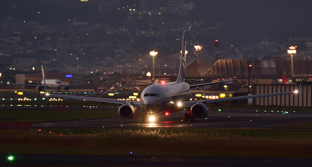 夕暮れの千里川２
