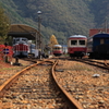 レトロな鉄道風景：柵原公園