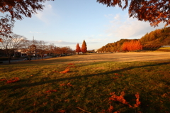 夕暮れの公園