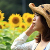 向日葵と麦藁帽子 1