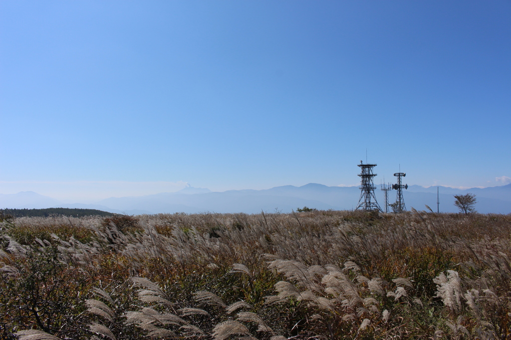 高ボッチ高原から御嶽山噴火を望む①