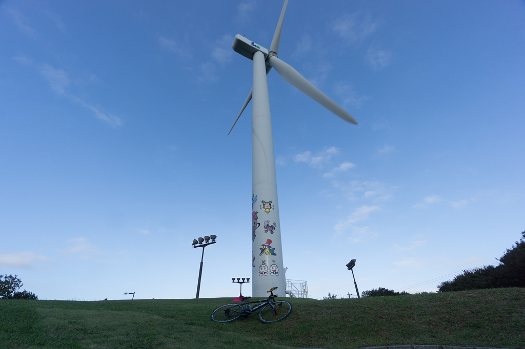 冬を感じる北風に轟音と共に風車がまわってました
