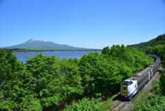 青空と駒ヶ岳