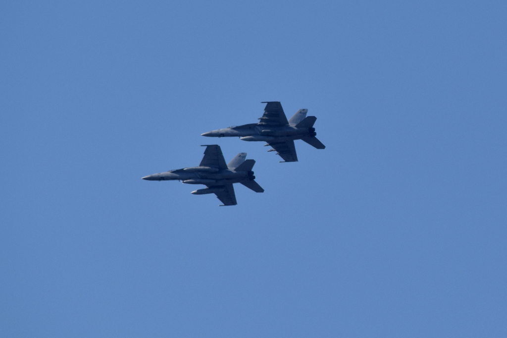 F18ホーネット　コンビ飛行