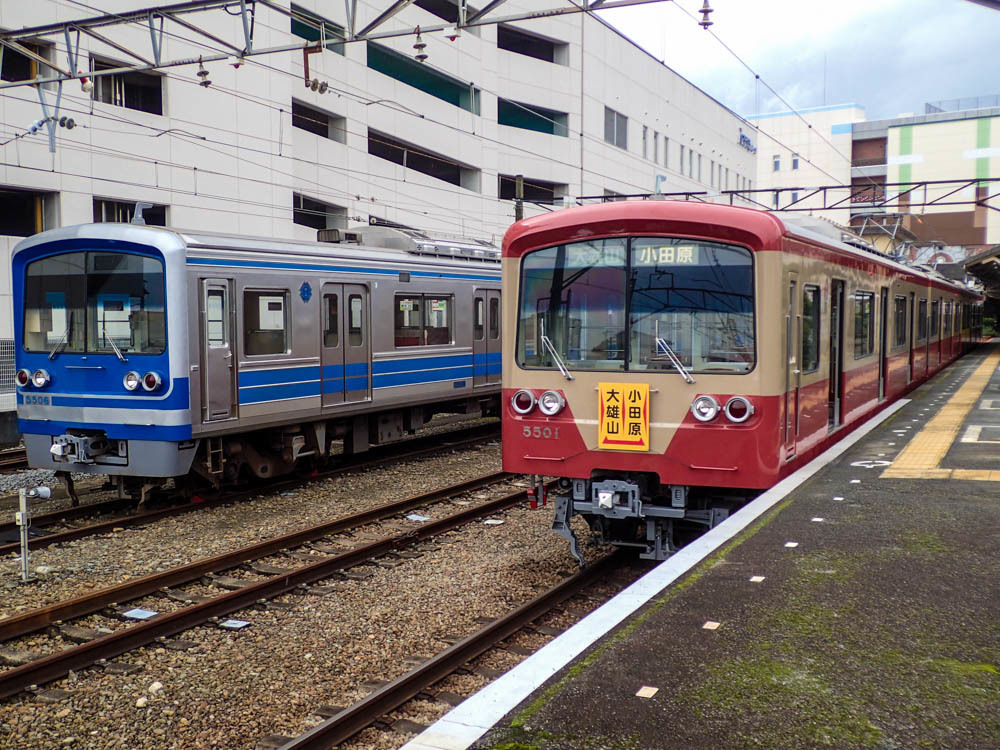 大雄山線　赤電と現行車両