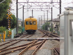 大雄山線　工事車両