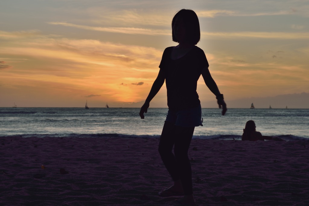 Dancer in the sunset 