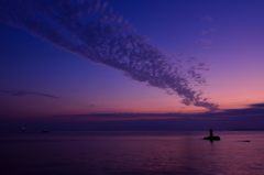大井漁港の夜明け前