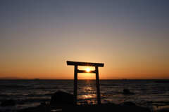 夕照に祈る