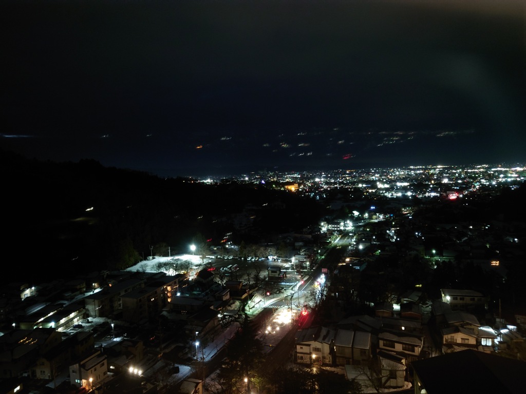 古の街、会津（夜景）