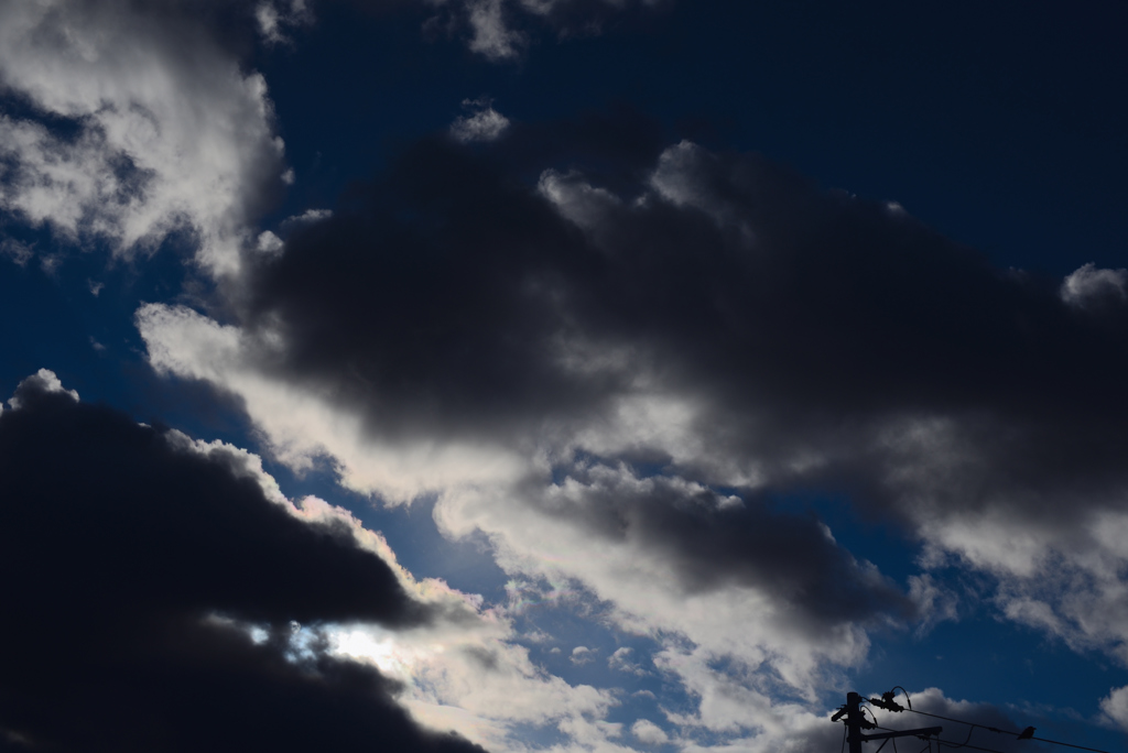 雲の多い空