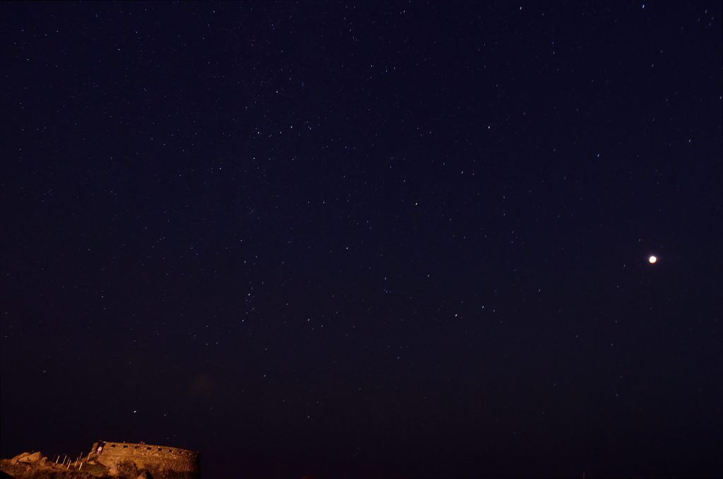 月夜の星空