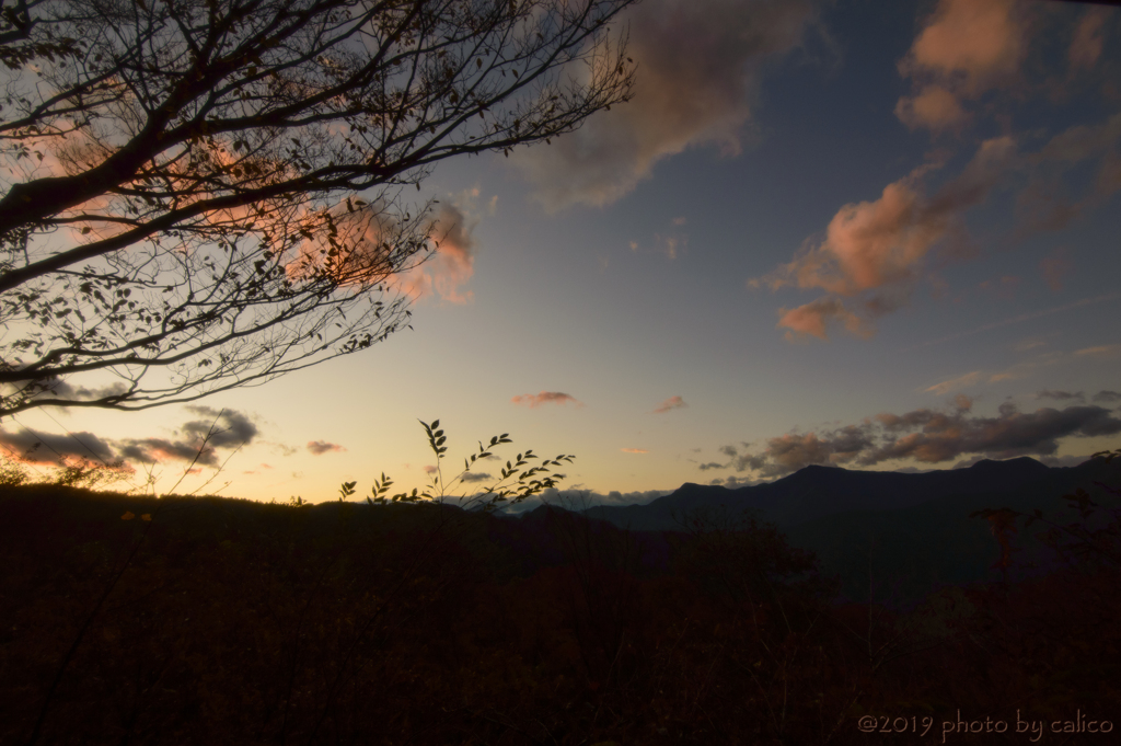 奥大井の夕景