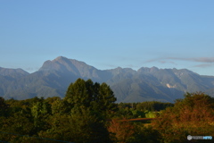 甲斐駒ヶ岳と鋸岳