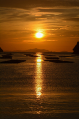 錦海湾の夜明け1