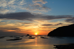 錦海湾の夜明け2