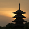 夕焼けシルエット