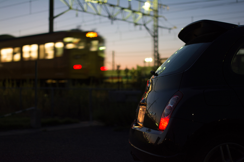 愛車と電車