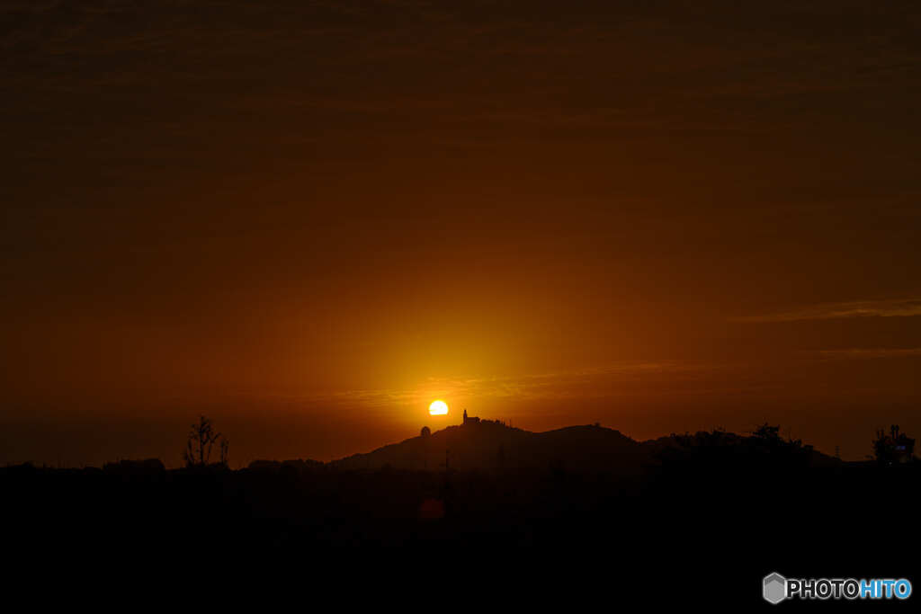 沈む夕日