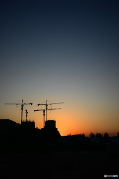 夕暮れ