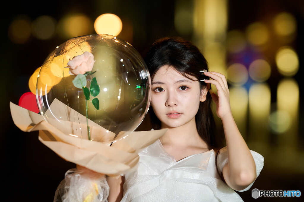 玉ボケポートレート