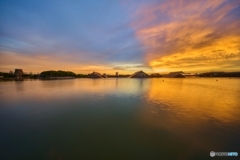 夕暮れ