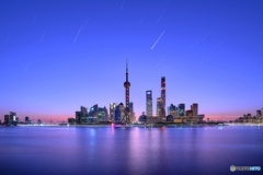 夜明けの上海