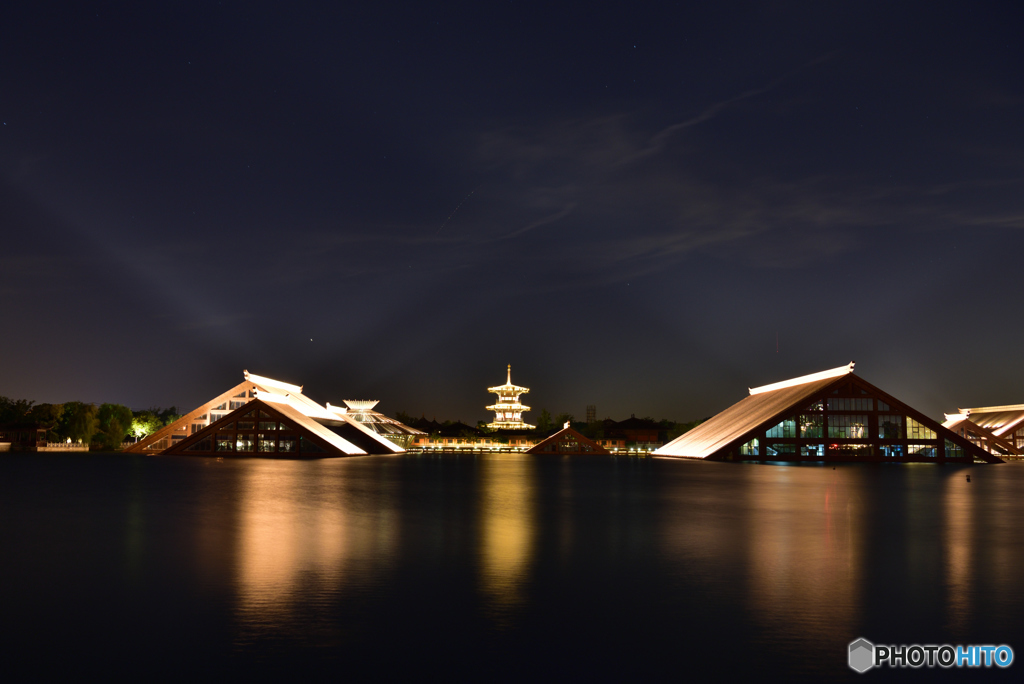 水郷の夜景