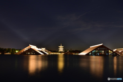 水郷の夜景