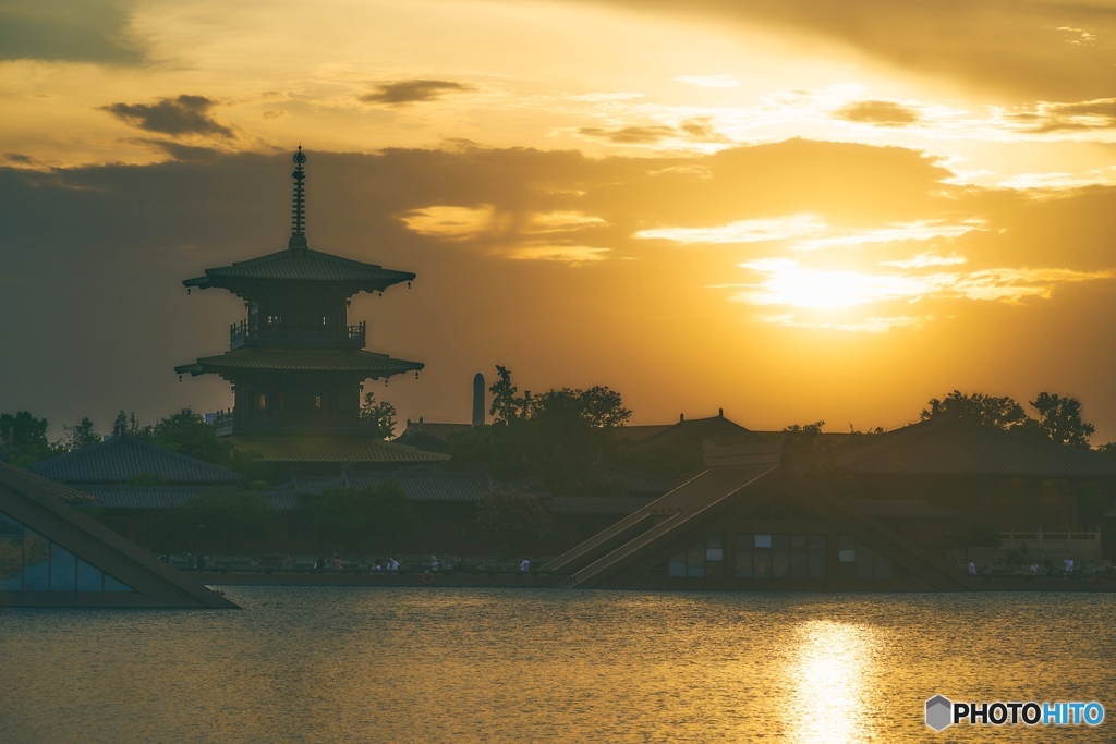 夕暮れ