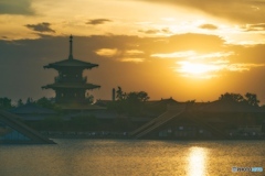 夕暮れ