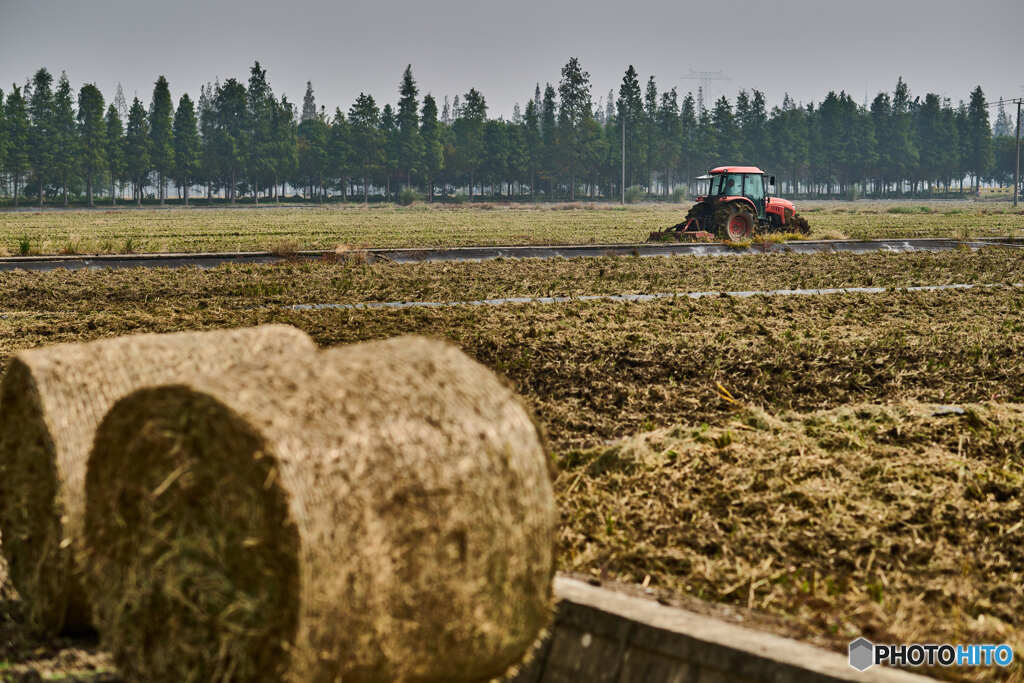 トラクターとワラロール