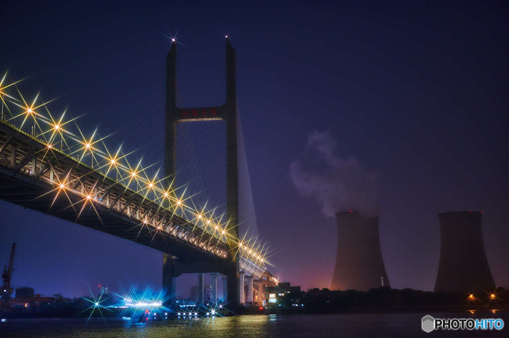大橋の夜景